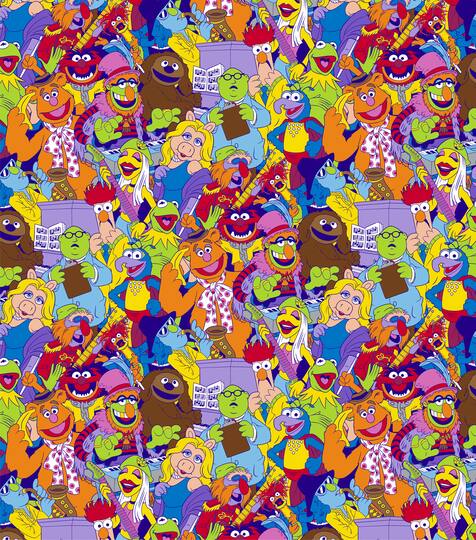 Disney® Muppets Packed Cotton Fabric